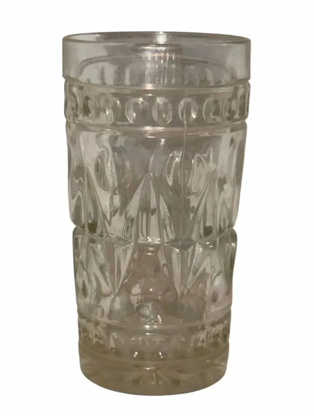 Vintage Colony Park Lane Clear Glass Tumbler Indiana Glass MCM 1957 MINT
